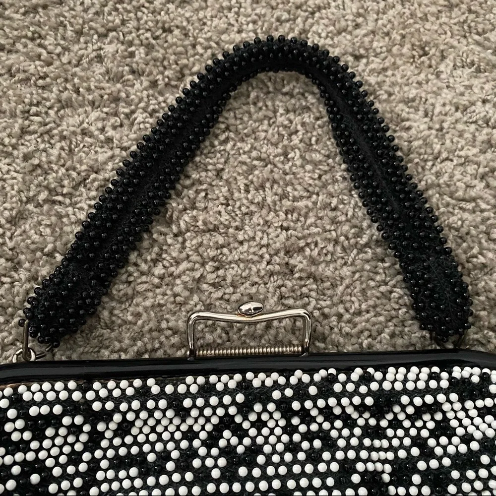 Vintage Reversible Beaded Handbag Purse - Picture 13 of 15